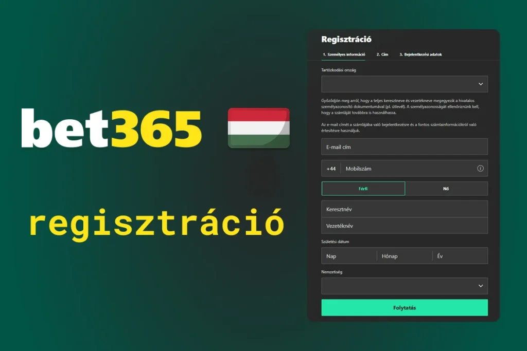 Bet365 regisztráció
